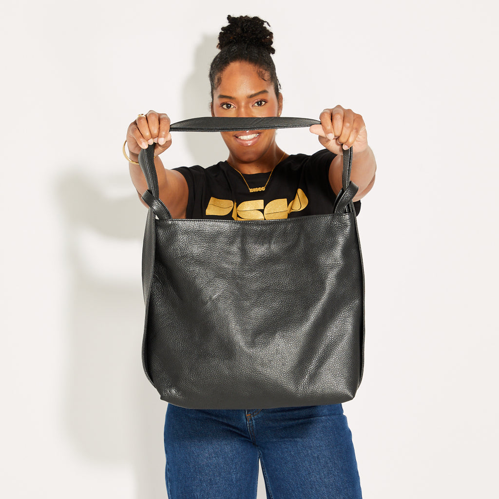Black 2 in 1 bag front shot