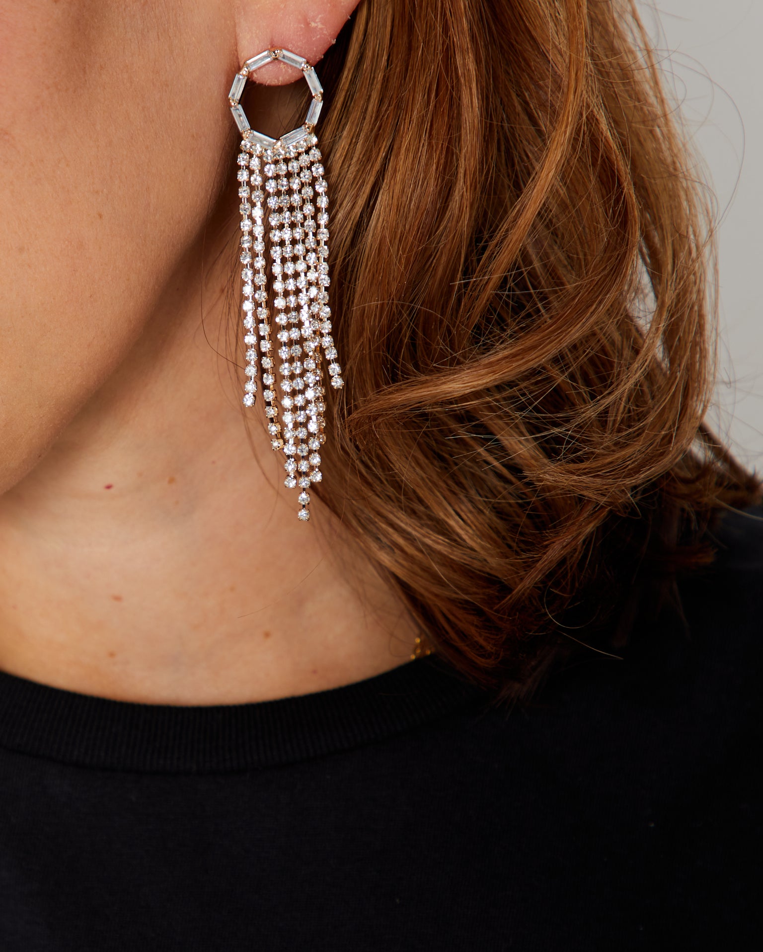 Fringe Tassel Earrings Gold
