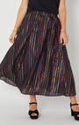 multi coloured rainbow stripe skirt - party wear skirt