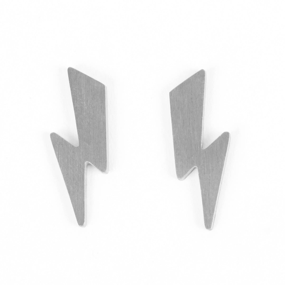 Silver Lightning Bolt Earrings Gift Disko Kids Music Inspired