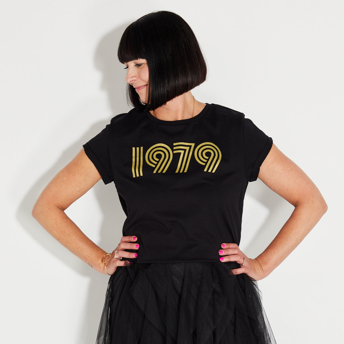 1979 Candi Tshirt Black & Gold