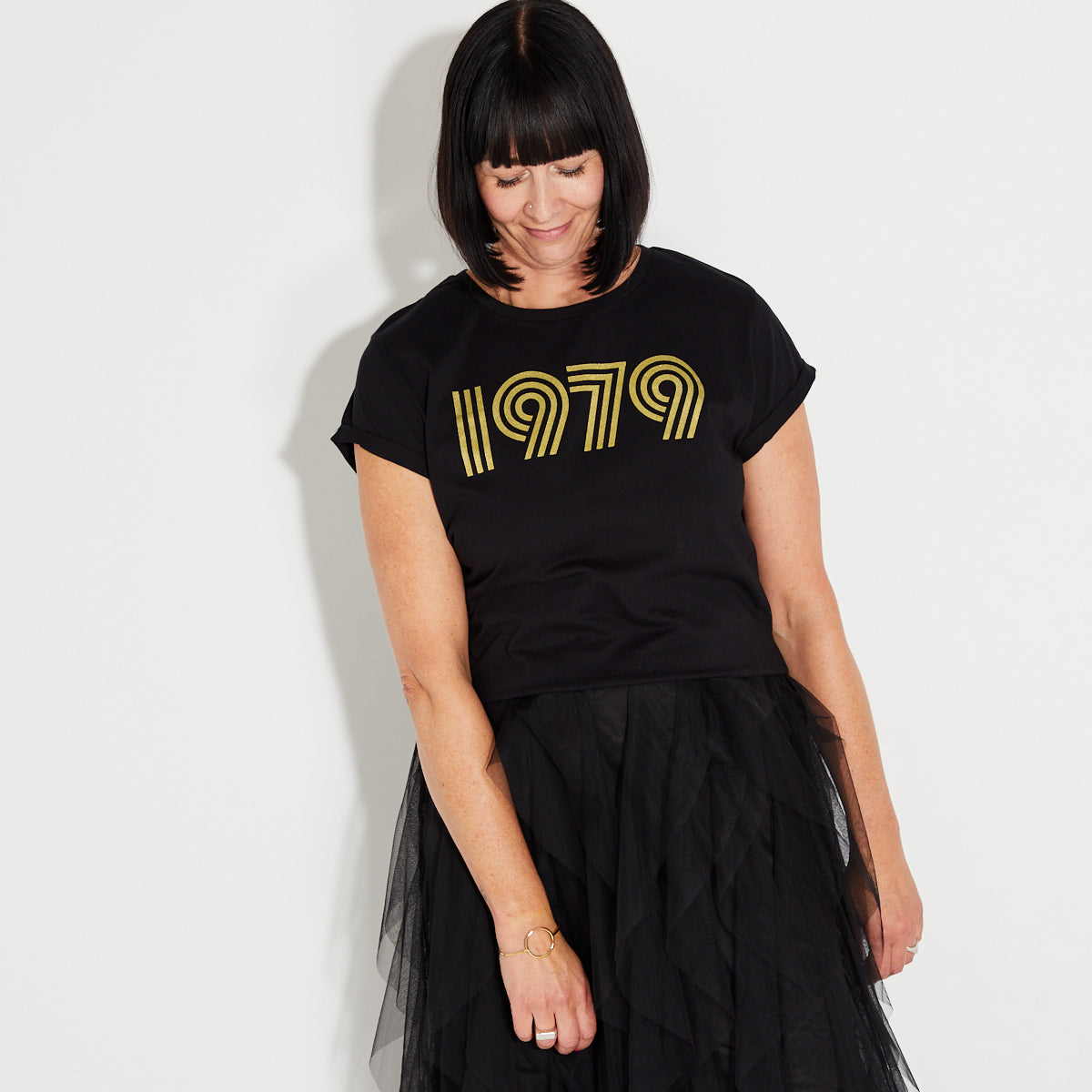 1979 Candi Tshirt Black & Gold