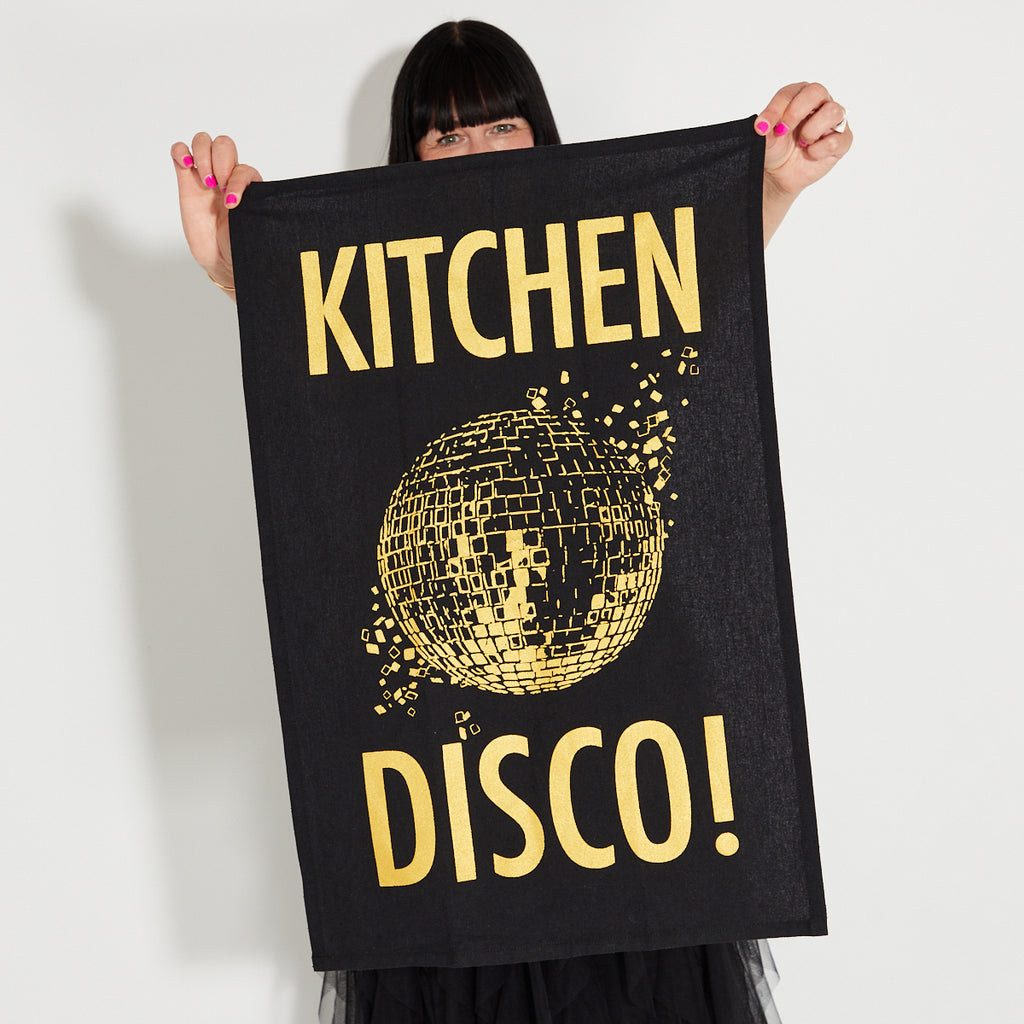 Kitchen Disco Tea towel - Disko Kids 