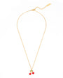 red cherry gold necklace pendant disko kids womens jewellery