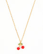 red cherry gold necklace pendant disko kids womens jewellery