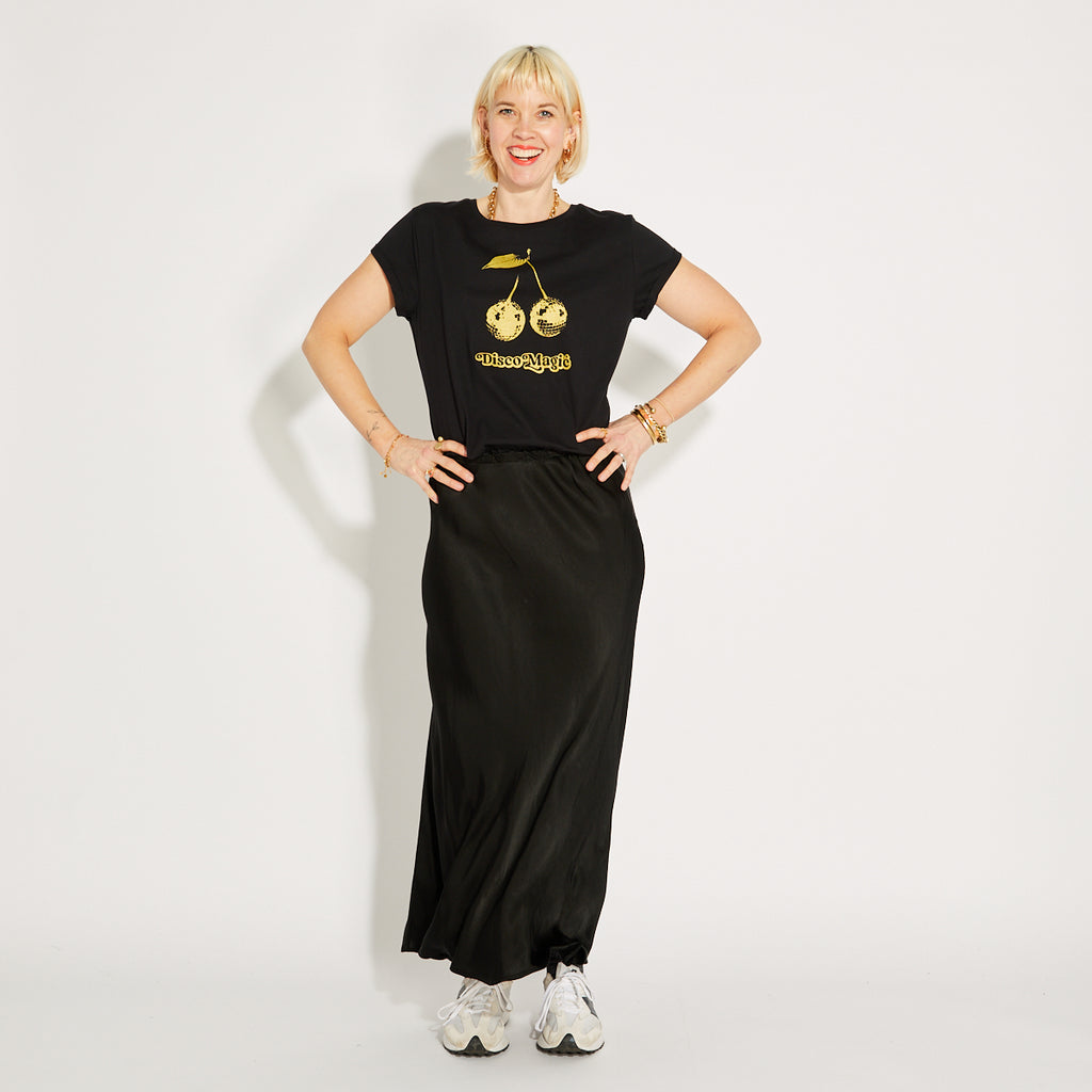 Disco Magic Tshirt Black & Gold