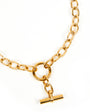 Chunky chain t bar necklace disko kids womens jewellery gift 