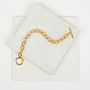 Gold chunky chain bracelet t bar closure womens jewellery disko kids