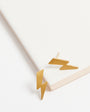 Gold Lightning Bolt Stud Earrings Music Inspired Disko Kids womens jewllery gifting