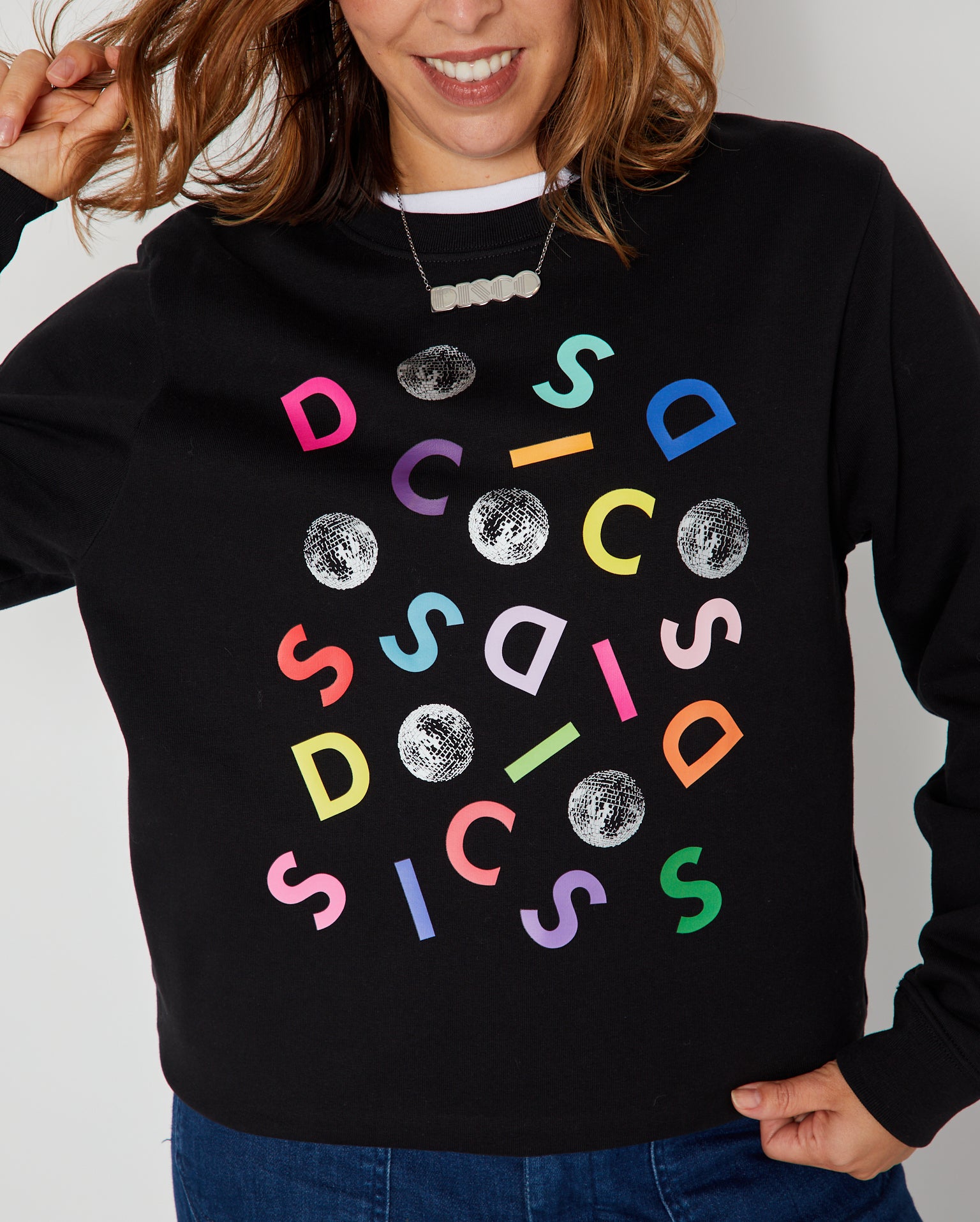 Disco Confetti Loletta Sweatshirt Black