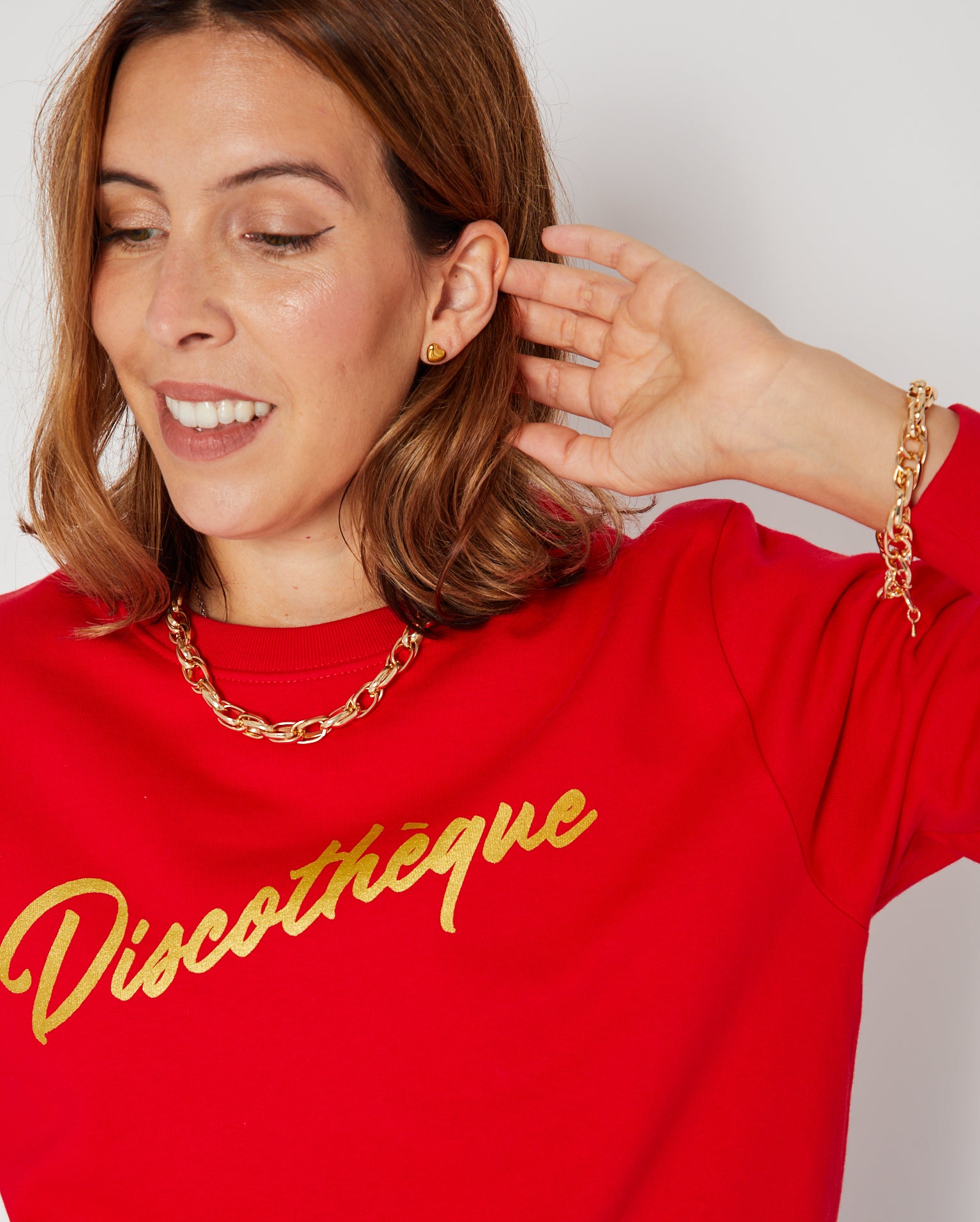 Chunky Link Chain Necklace Gold