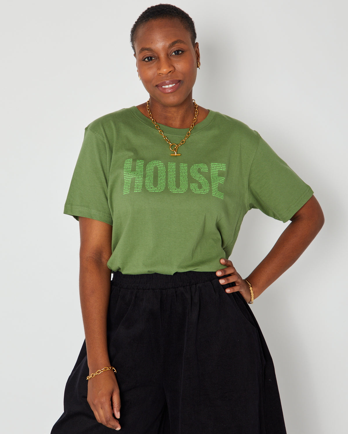 HOUSE Donna Tshirt Olive