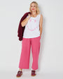 Pink Stripe Festival Trousers - Disko Kids