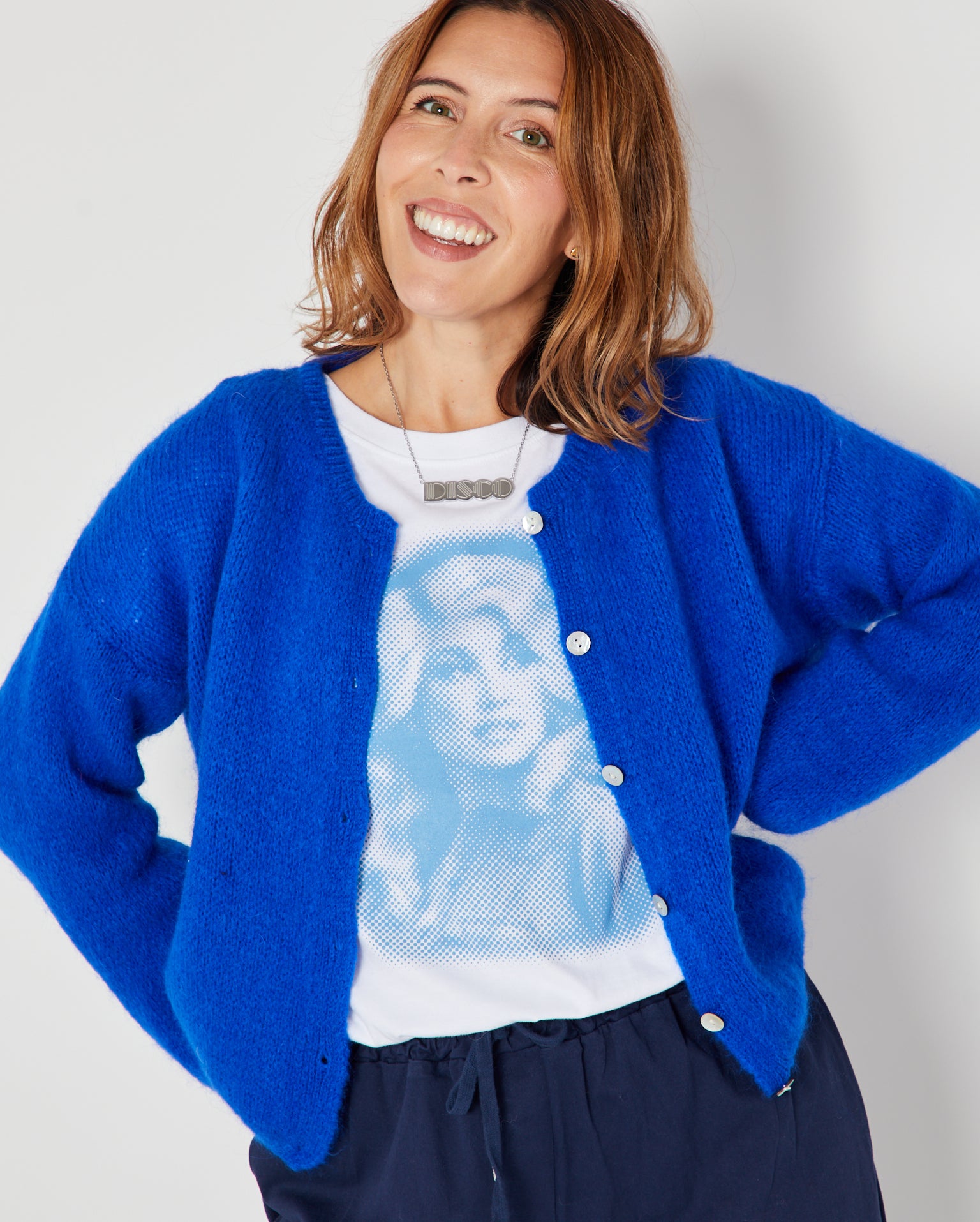 Dolly Dots Donna Tshirt White