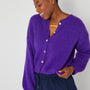 purple mohair blend cardigan disko kids