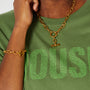 T Bar Necklace Gold