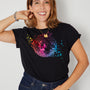Disco Down Candi Tshirt Rainbow print disco ball design