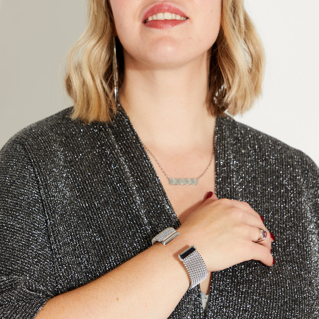 Silver Cuff Bracelet Disko Kids 