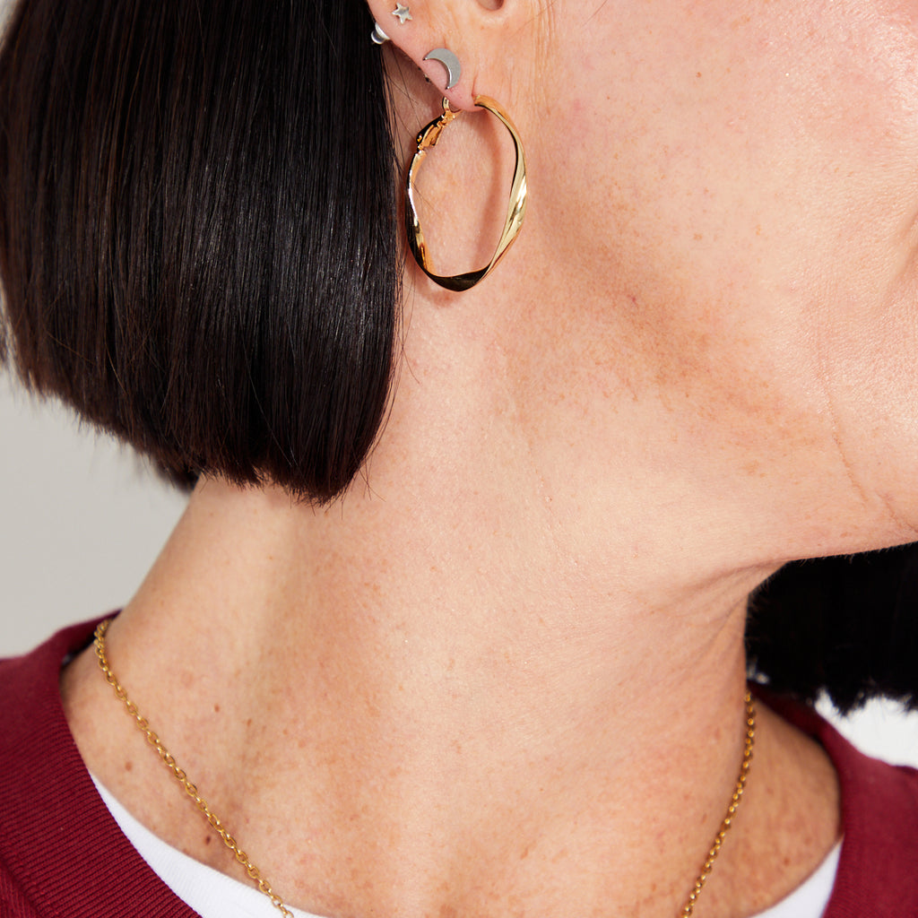 Gold hoop earring Disko Kids 