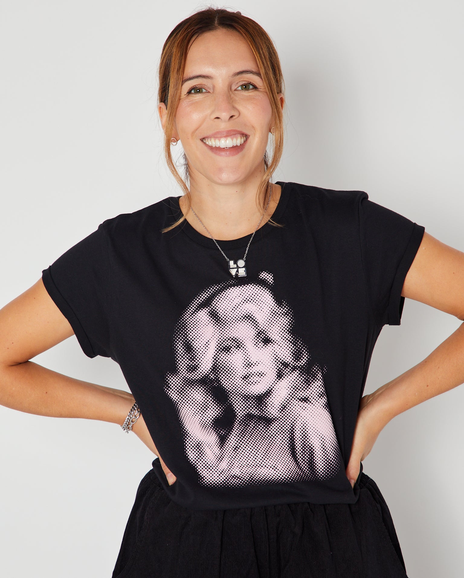 Dolly Dots Candi Tshirt Black