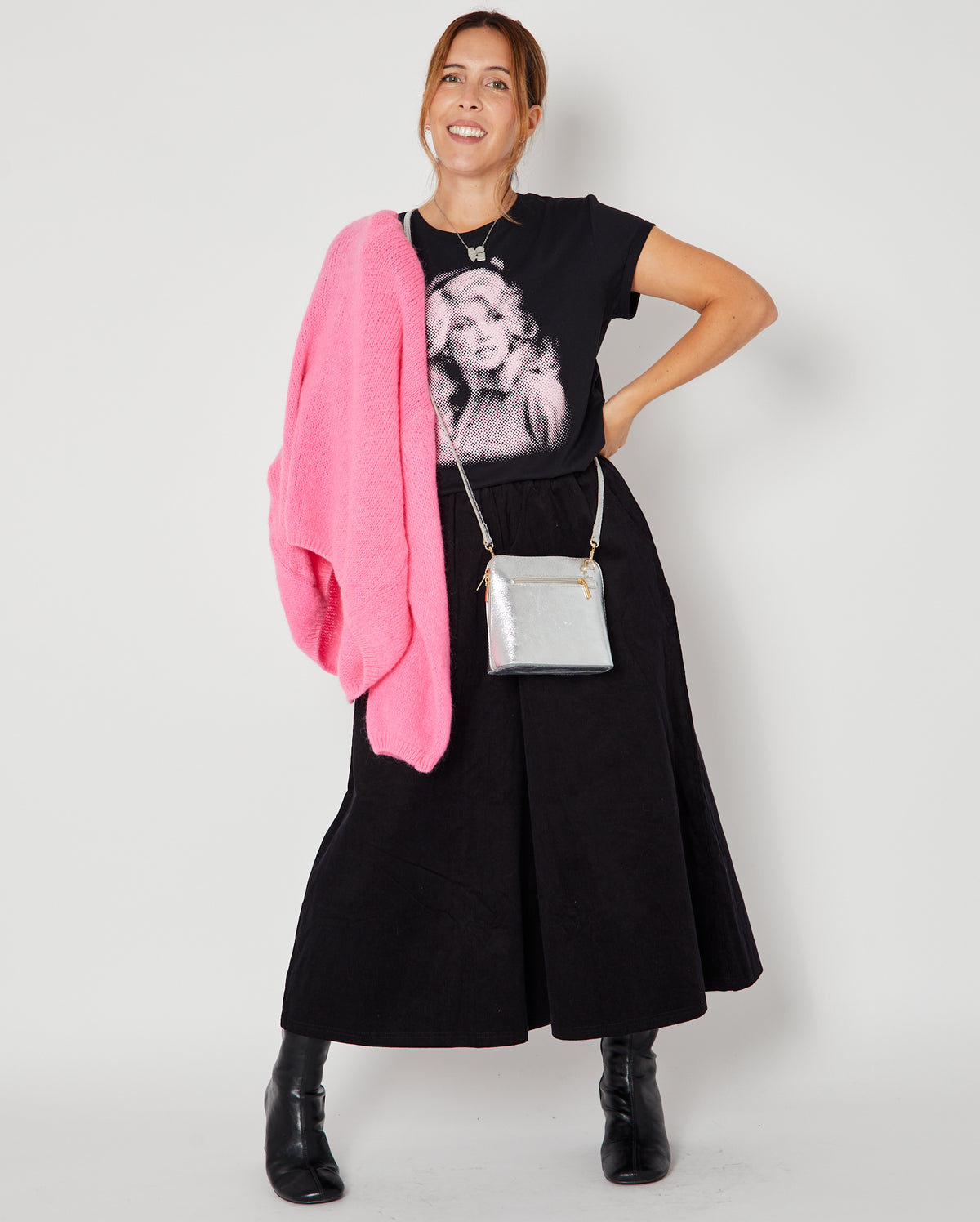 Dolly Dots Candi Tshirt Black