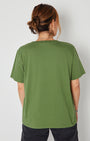 Donna Tshirt Olive back view