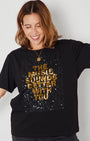 Music Sounds Better With You Sequin Donna Tshirt for party season and christmas