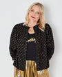 Black & Gold cotton Reversible Jacket, festival  -Disko Kids