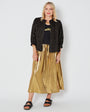 Black & Gold cotton Reversible Jacket, festival  -Disko Kids