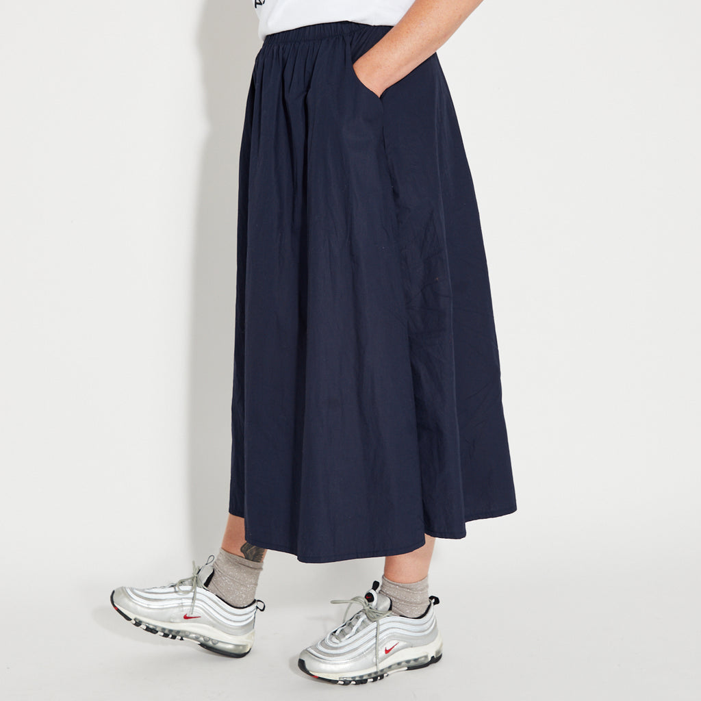 Navy A line Skirt Elasticated Waist Disko Kids 