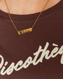 Small Gold Disco Pendant Necklace - Disko kids