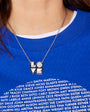 Love Is silver pendant necklace - Disko Kids