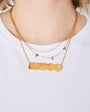 Disco Gold  Necklace Pendant Large Disko Kids 