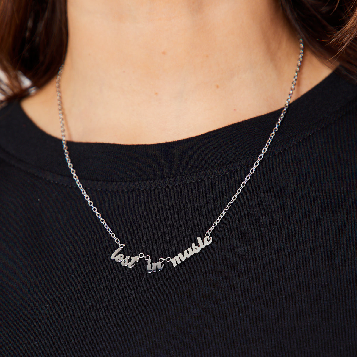 lost in music pendant gift for music lover