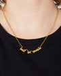 lost in music gold pendant gift for music lover