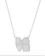 Love Is silver pendant necklace - Disko Kids