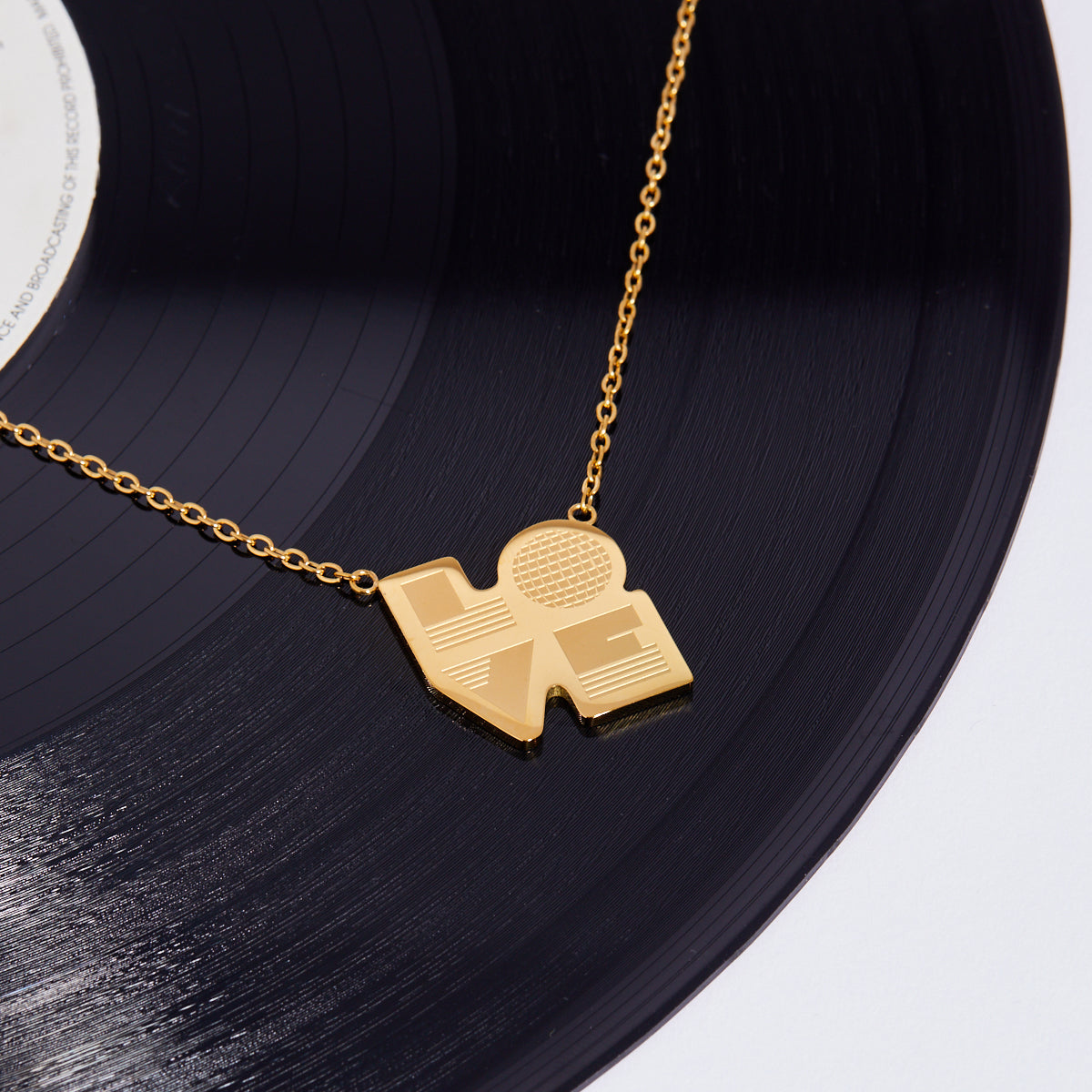 Love Pendant Gold - Disko Kids