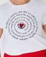 Brothers, Sisters tshirt with black & red ink - Disko Kids