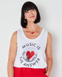 music is the answer white vest festival outfit discoball