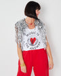 music is the answer white vest festival outfit discoball