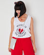music is the answer white vest festival outfit discoball