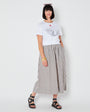 Stripe cotton a line skirt summer festival disko kids 