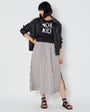 Womens black tshirt with white 'INDIE KID' print - Disko Kids