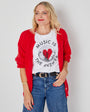 usic is the Answer' text around a black discoball red heart - Disko Kids