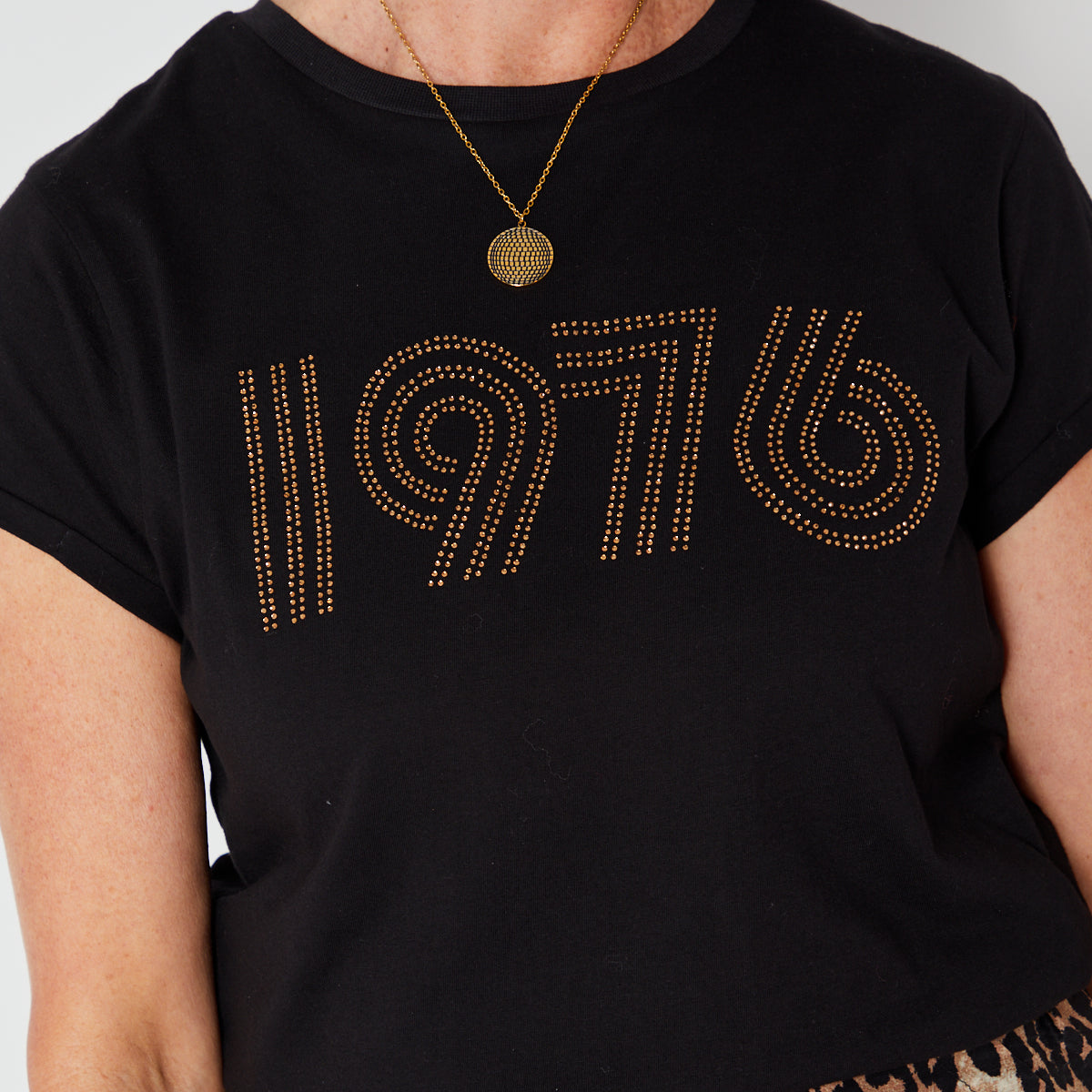 1976 embellished tshirt  Disko Kids