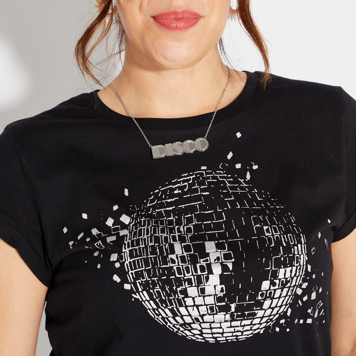 Disco Necklace Pendant Large Disko Kids 