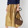 Disko Kids Gold Metallic Skirt Festival Holiday Summer A line skirt
