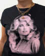 Dolly Parton Inspired Dolly Dots design Black Tshirt Disko Kids 