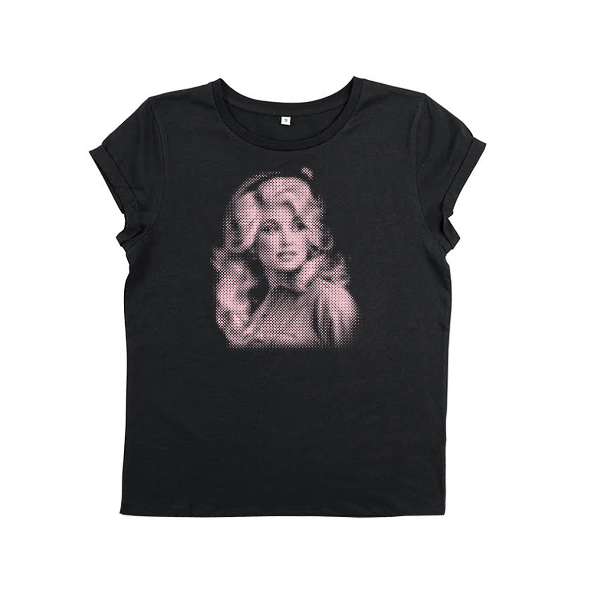 Dolly Parton Inspired Dolly Dots design Black Tshirt Disko Kids 