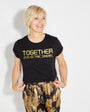 Electric Dreams womens tshirt black and gold - Disko Kids 